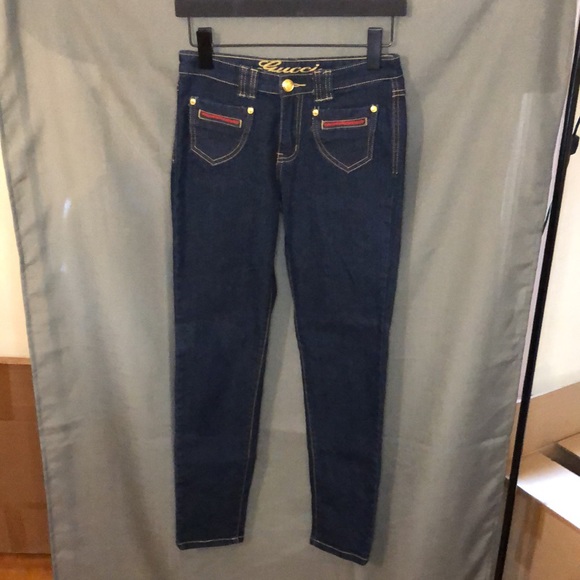 Gucci Arkansas Skinny to Straight Jeans, size 28